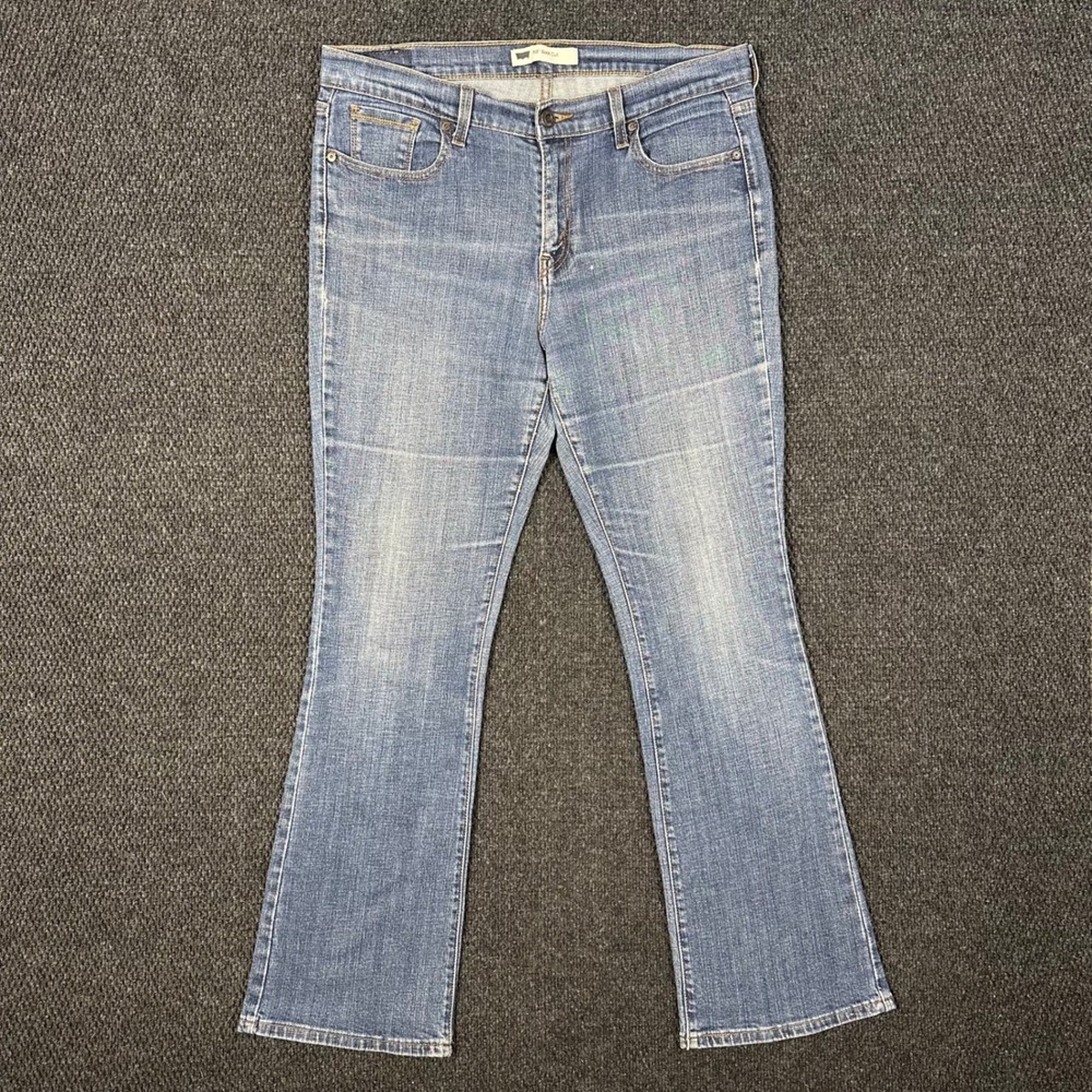 Levis 515 Bootcut Jeans Womens 12M Blue Medium Wash Stretch Denim Mid Rise